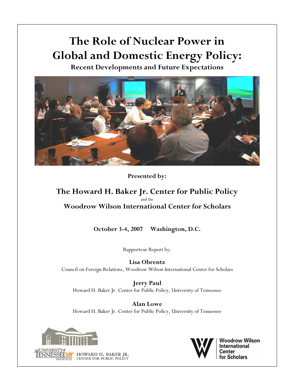 The Role of Nuclear Power in Global and Domestic Energy Policy: Recent Developments and Future Expectations