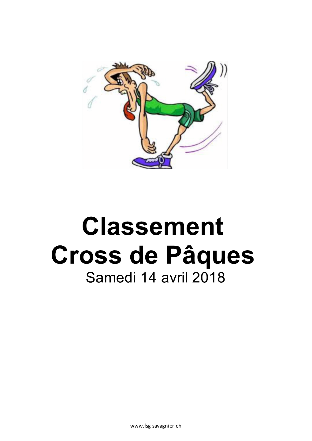 Résultats Cross De Pâques