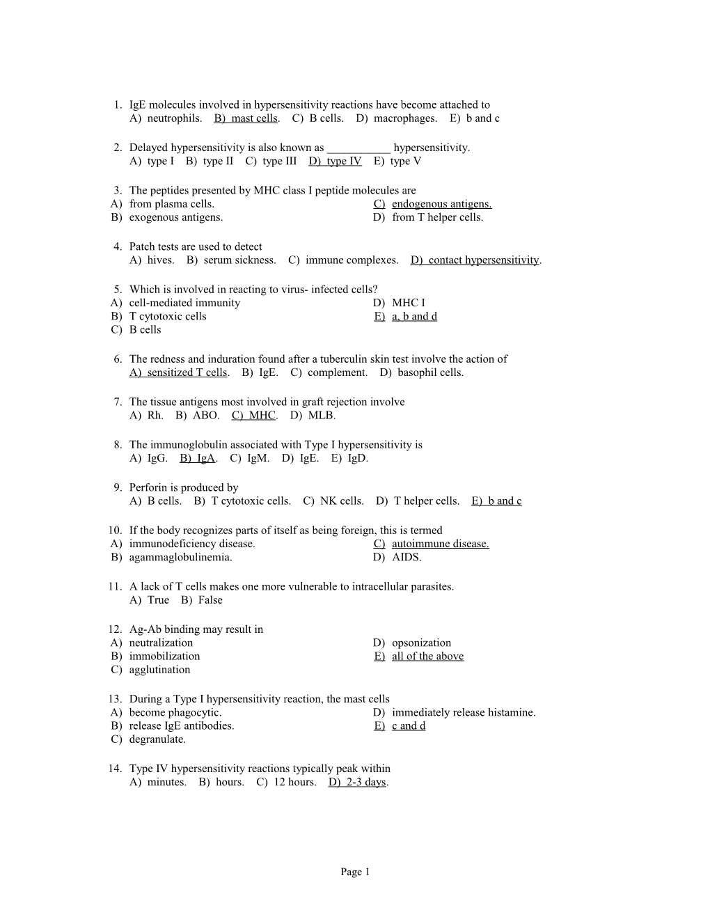 PHA 321 - Biosciences II