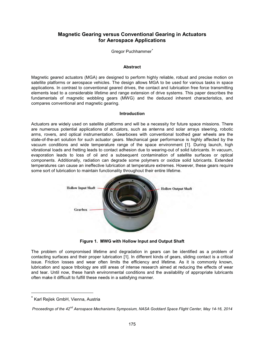 Magnetic Gearing Versus Conventional Gearing in Actuators for Aerospace Applications