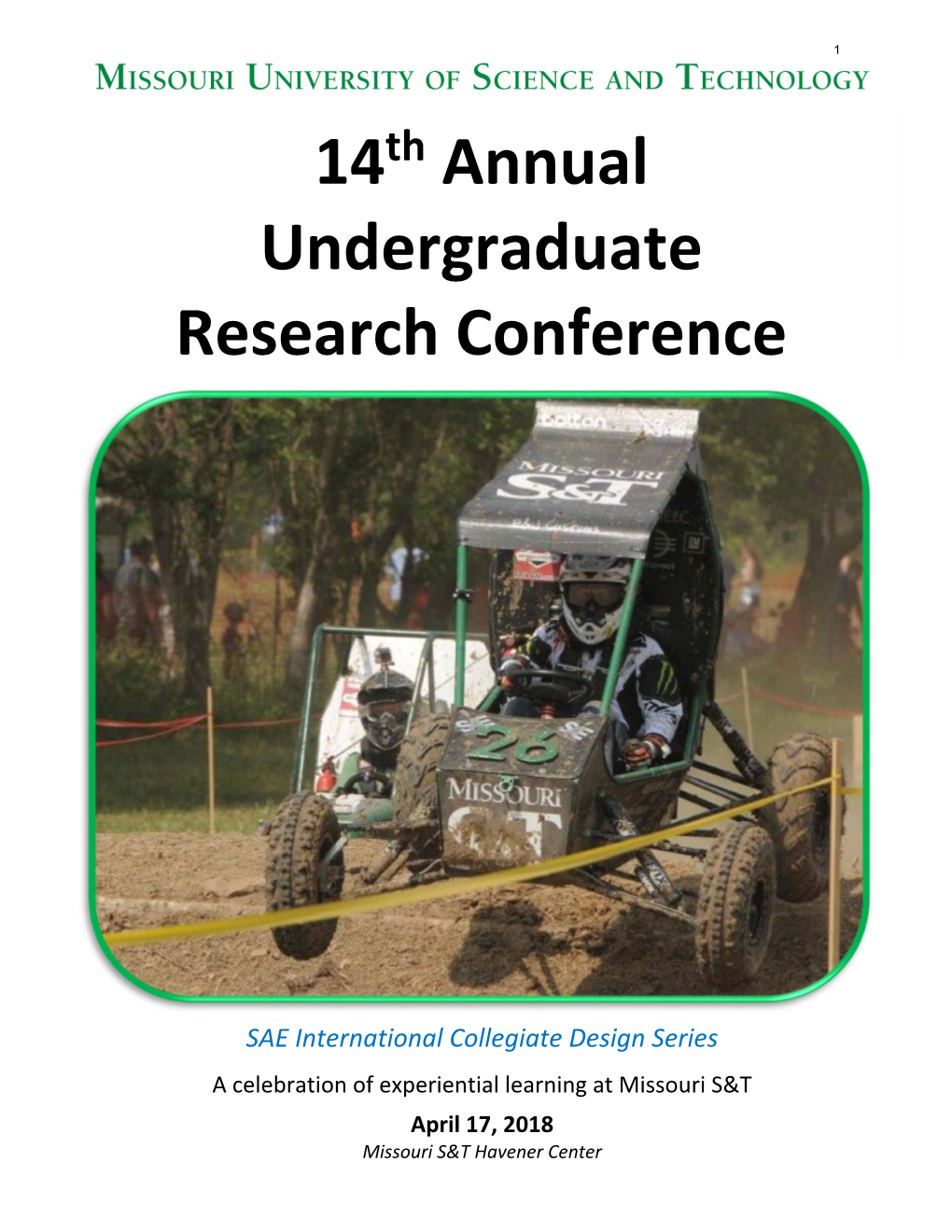 14 Annual Undergraduate Research Conference