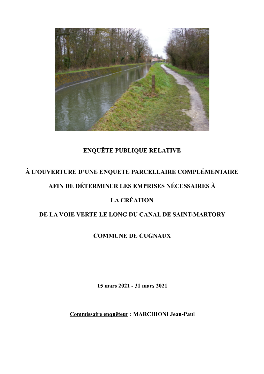 Rapport Et Conclusion