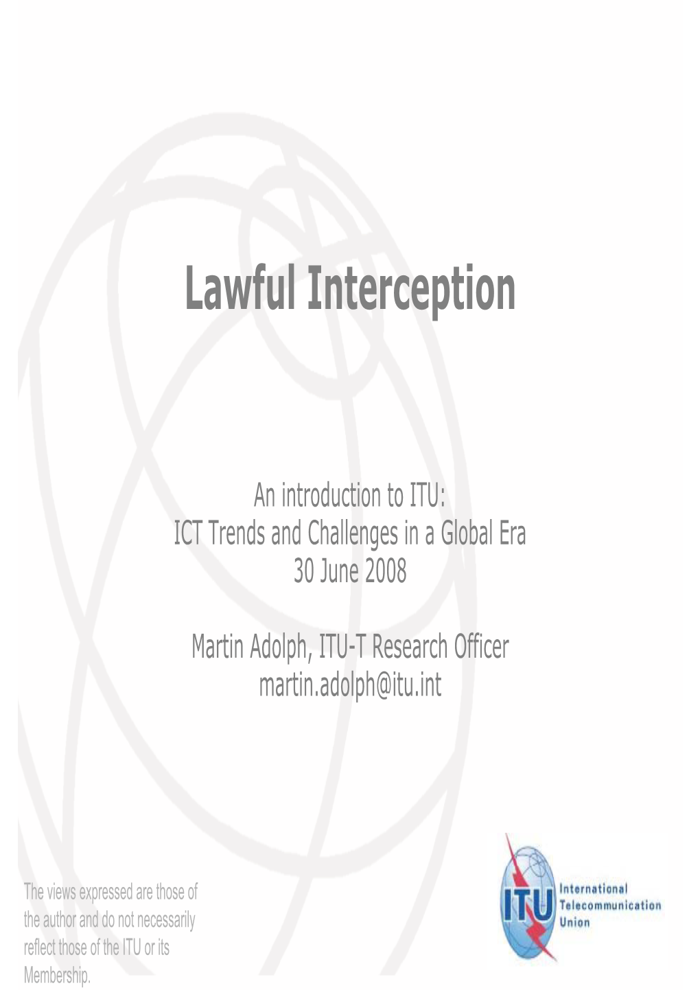 Lawful Interception