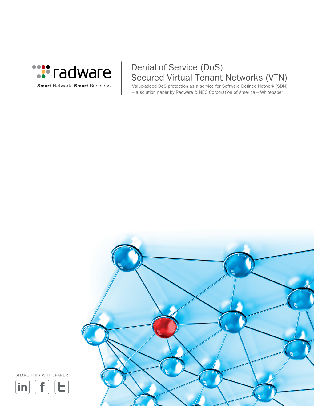 Denial-Of-Service (Dos) Secured Virtual Tenant Networks (VTN)