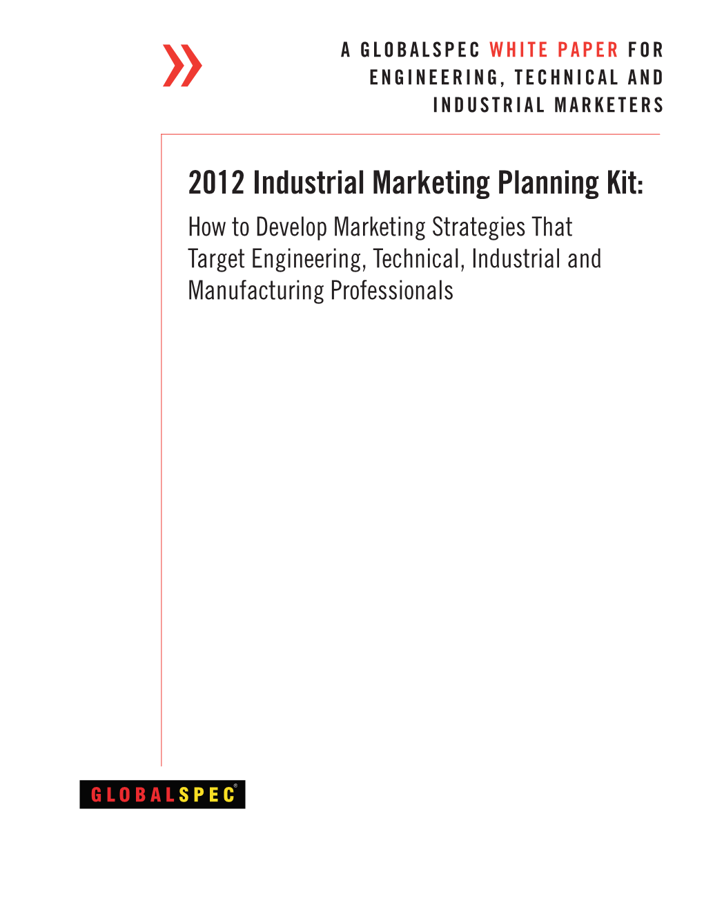 2011 Industrial Marketing Planning Kit