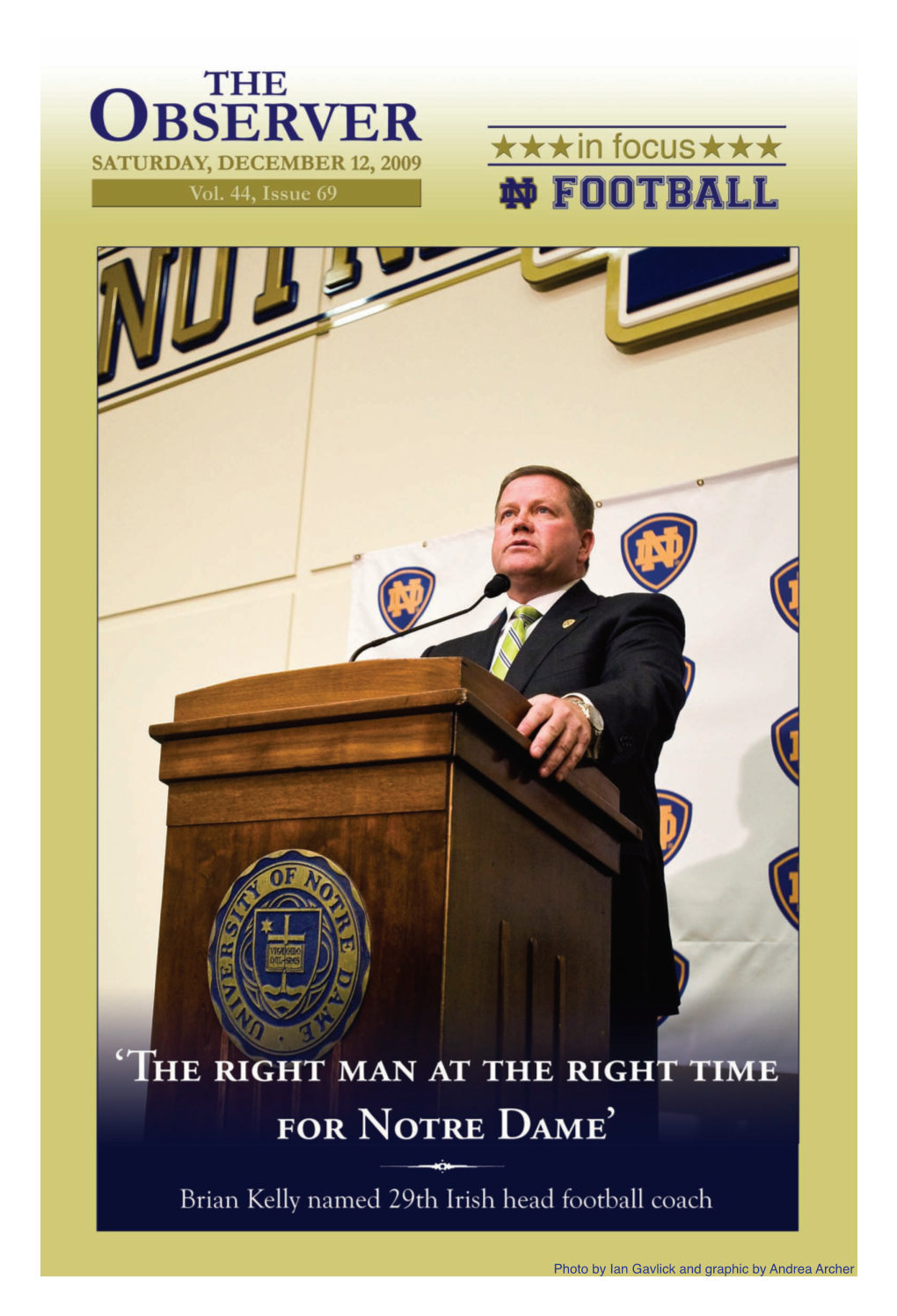 Brian Kelly 'The Right Man' for ND
