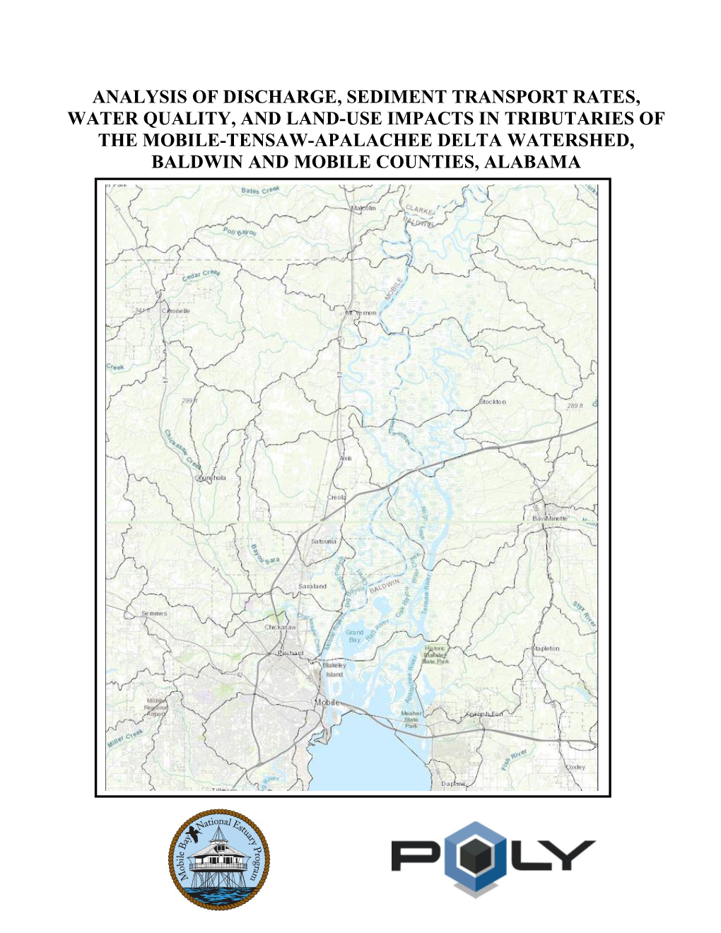 Mobile Tensaw Delta Watershed Sedimentation and Water Quality