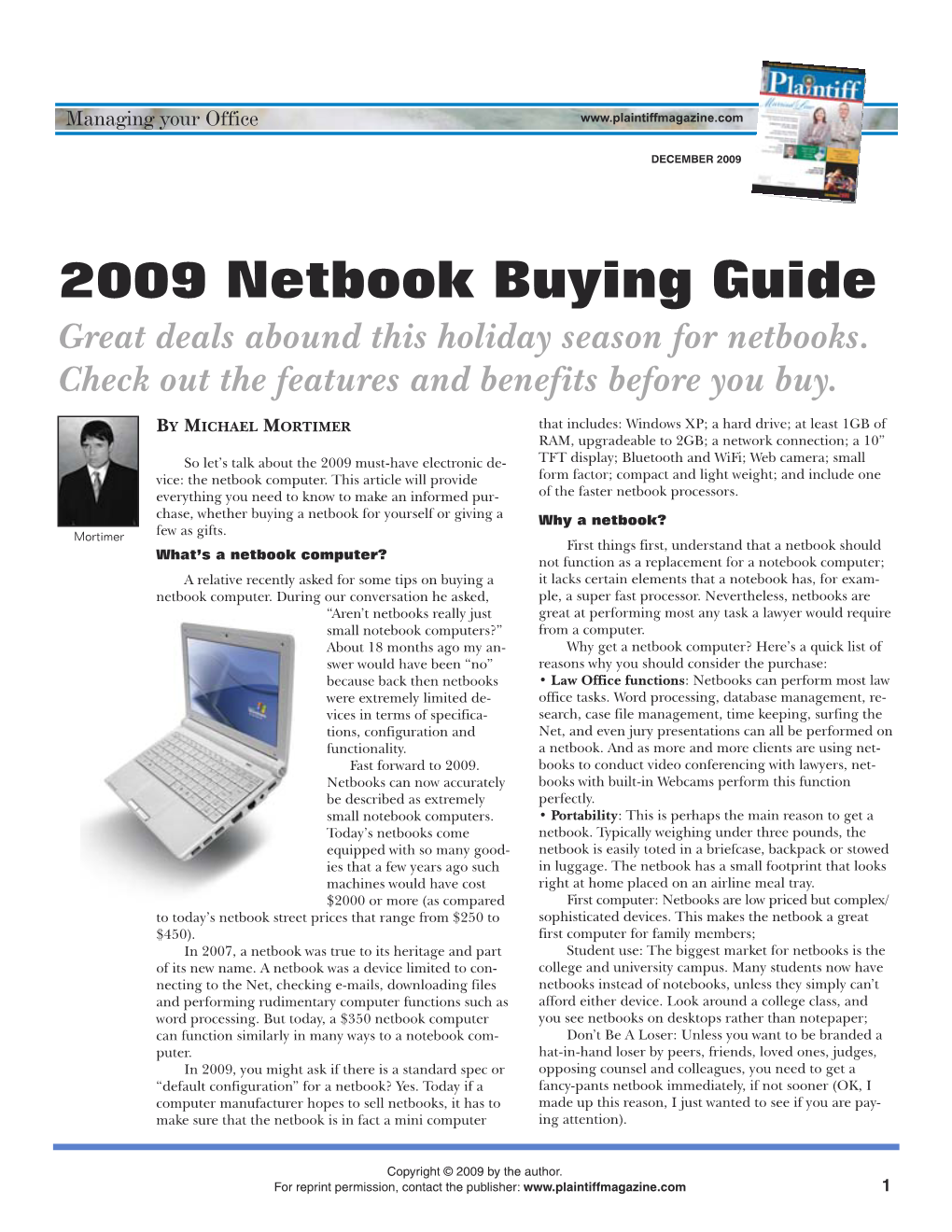 2009 Netbook Buying Guide Great Deals Abound This Holiday Season for Netbooks