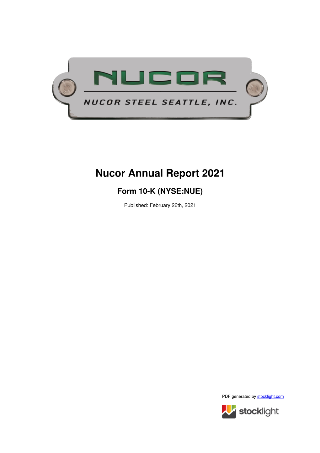 Nucor Annual Report 2021