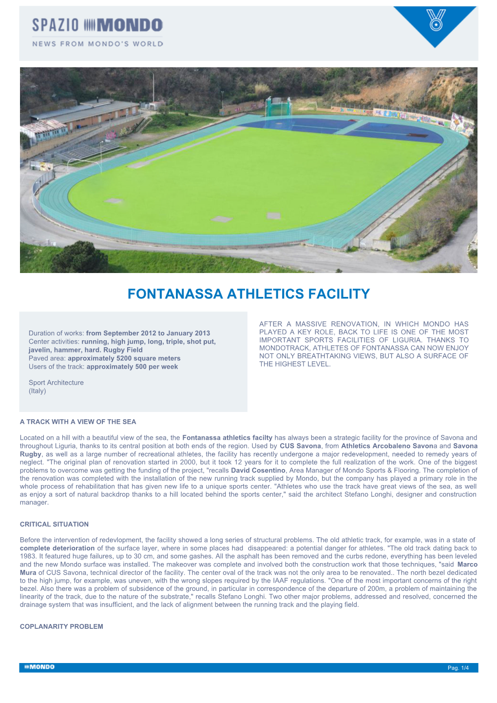 Fontanassa Athletics Facility