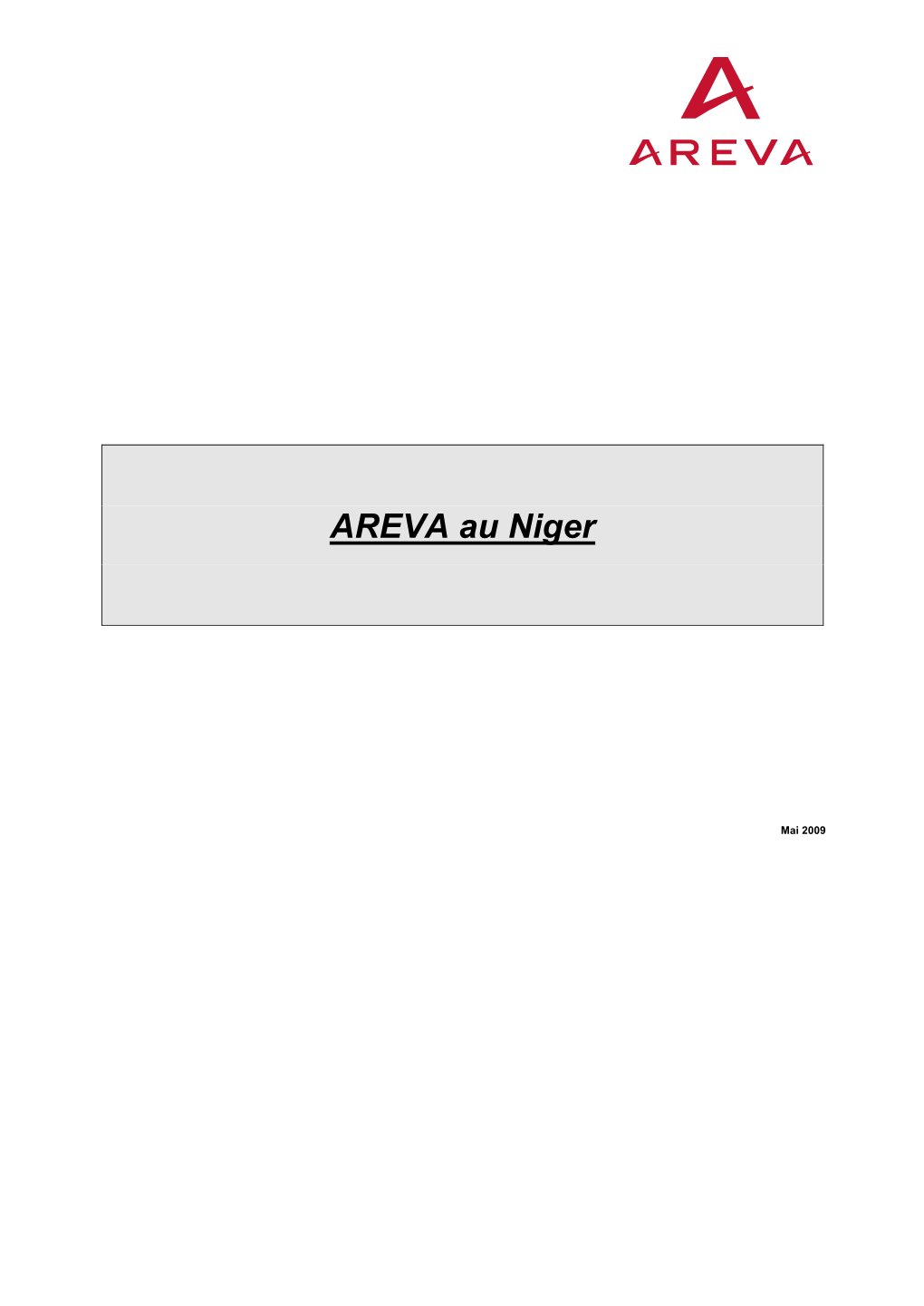 AREVA Au Niger