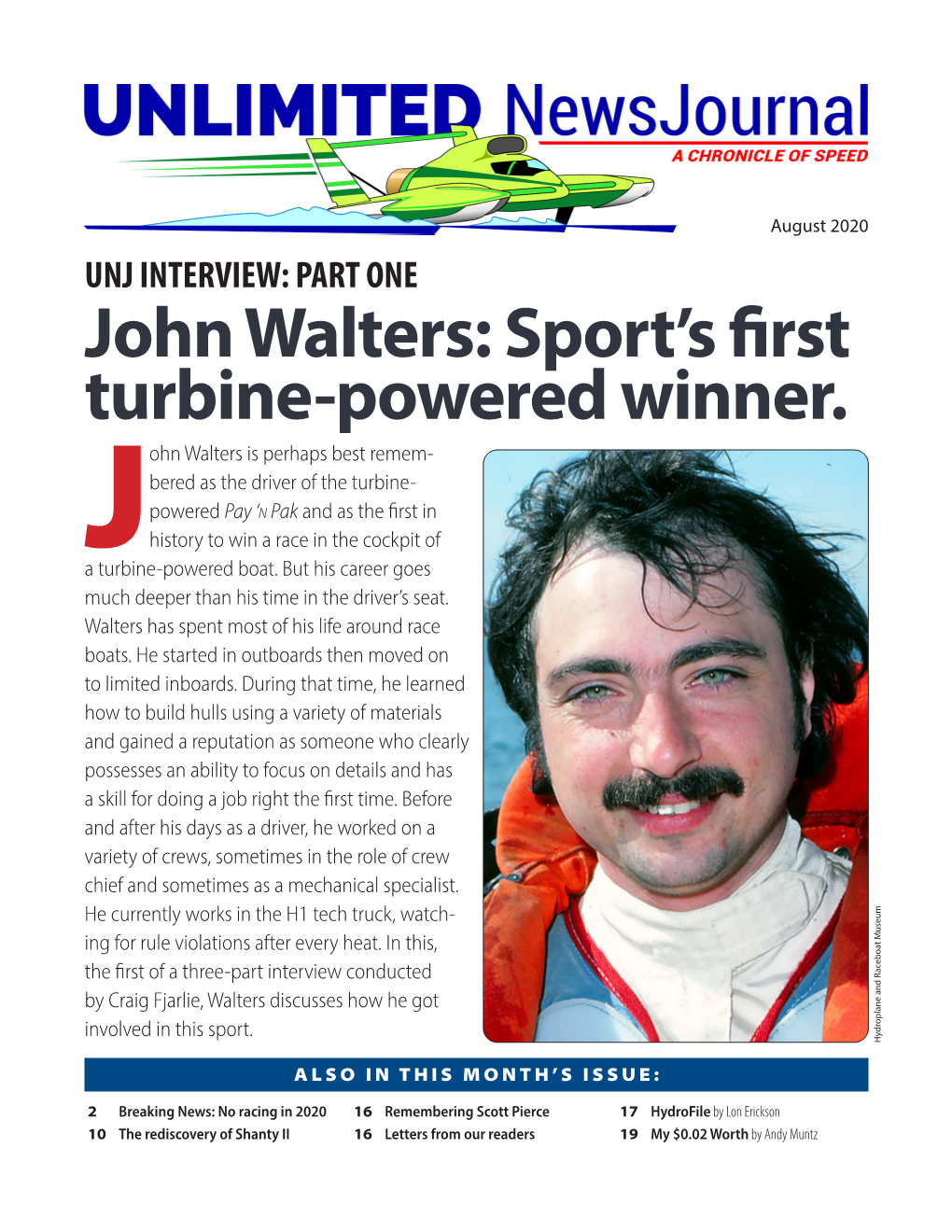 John Walters: Sport’S First Turbine-Powered Winner