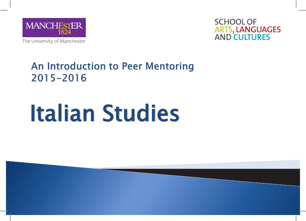 64271 Italian Studies Peer Mentor 16Pp.Indd