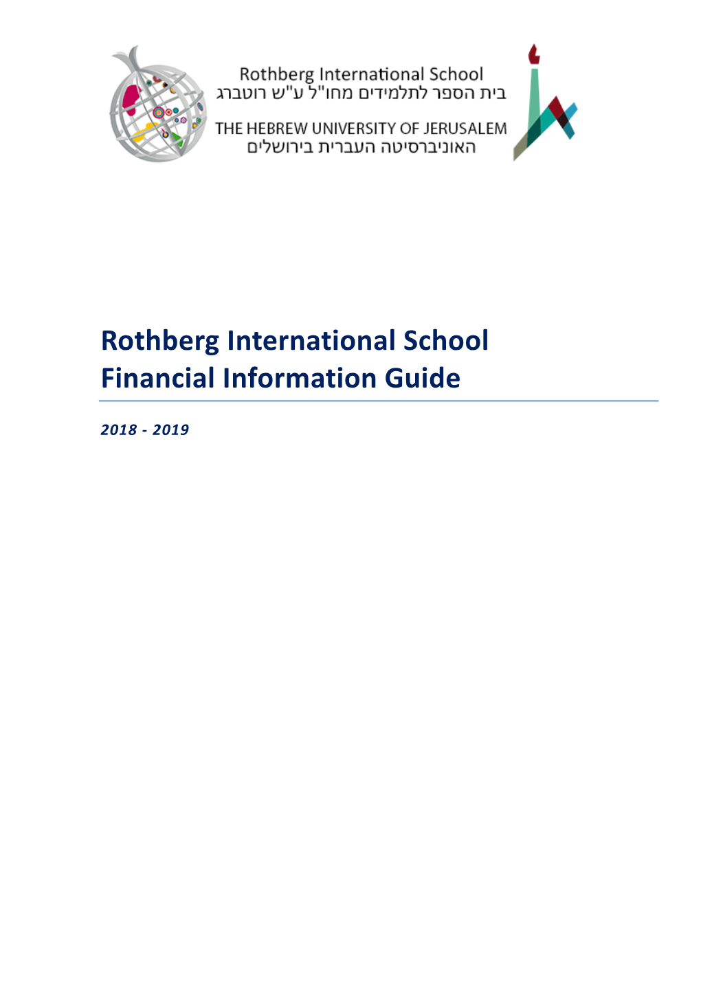 Rothberg International School Financial Information Guide
