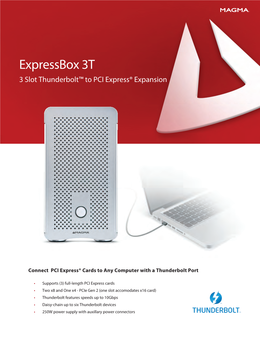 Expressbox 3T 3 Slot Thunderbolt™ to PCI Express® Expansion