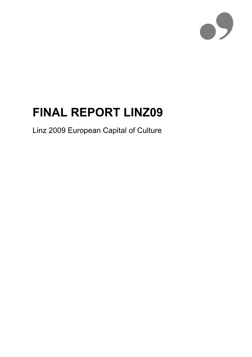 Final Report Linz09