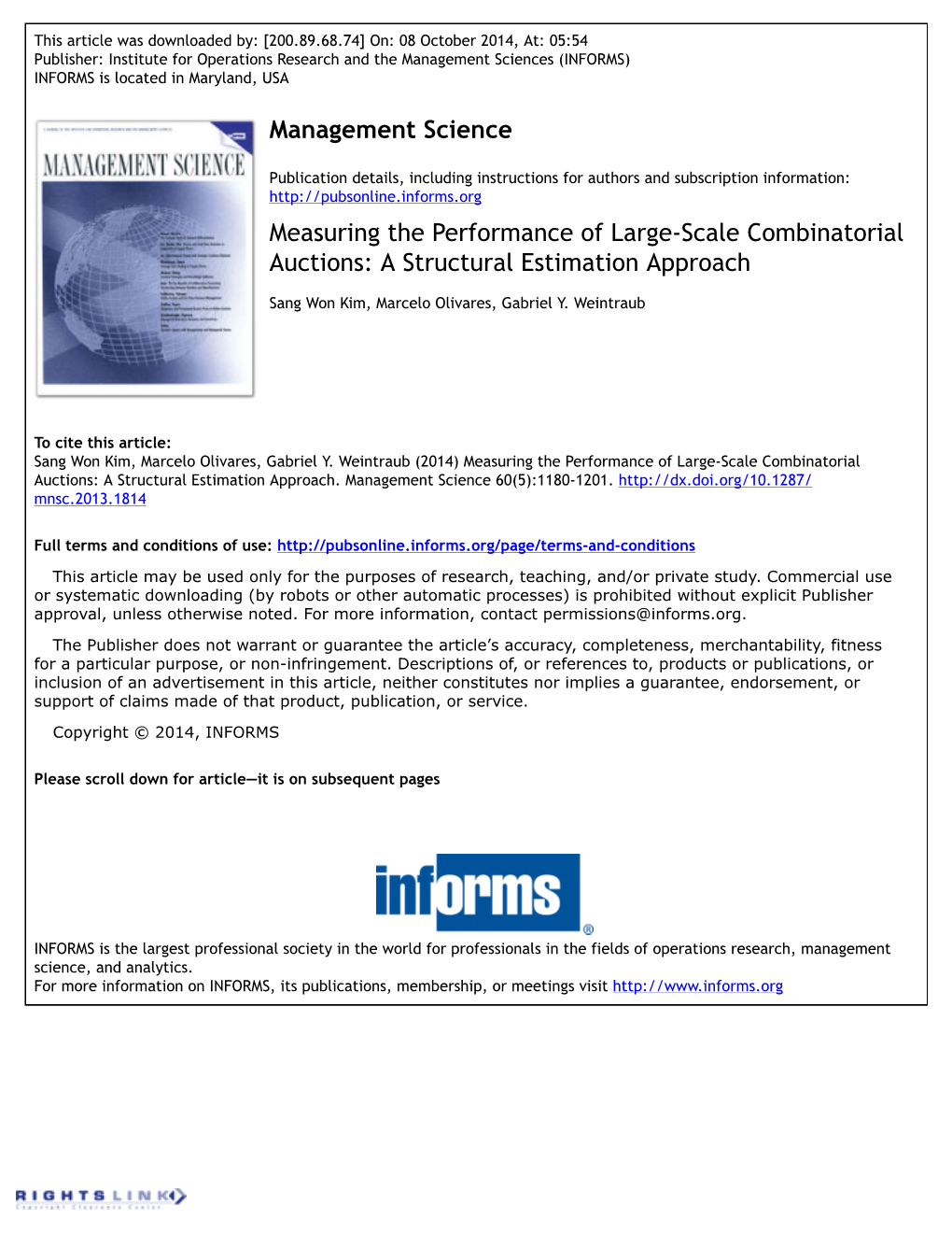 Measuring the Performance of Large-Scale Combinatorial Auctions: a Structural Estimation Approach