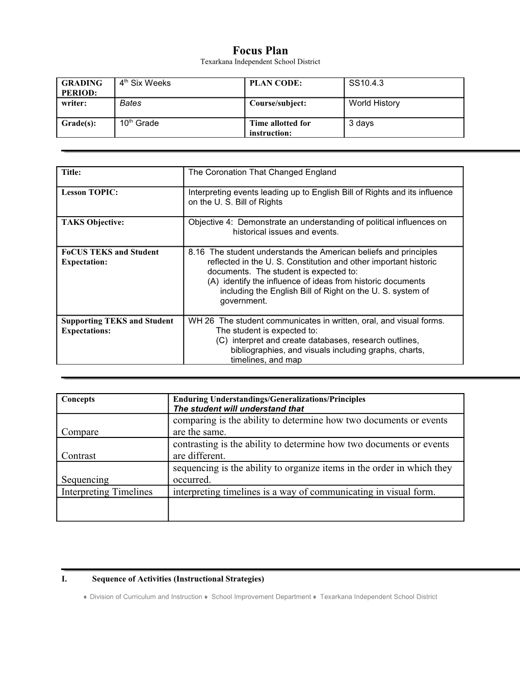 TEKS Lesson Plan/Unit Plan s4