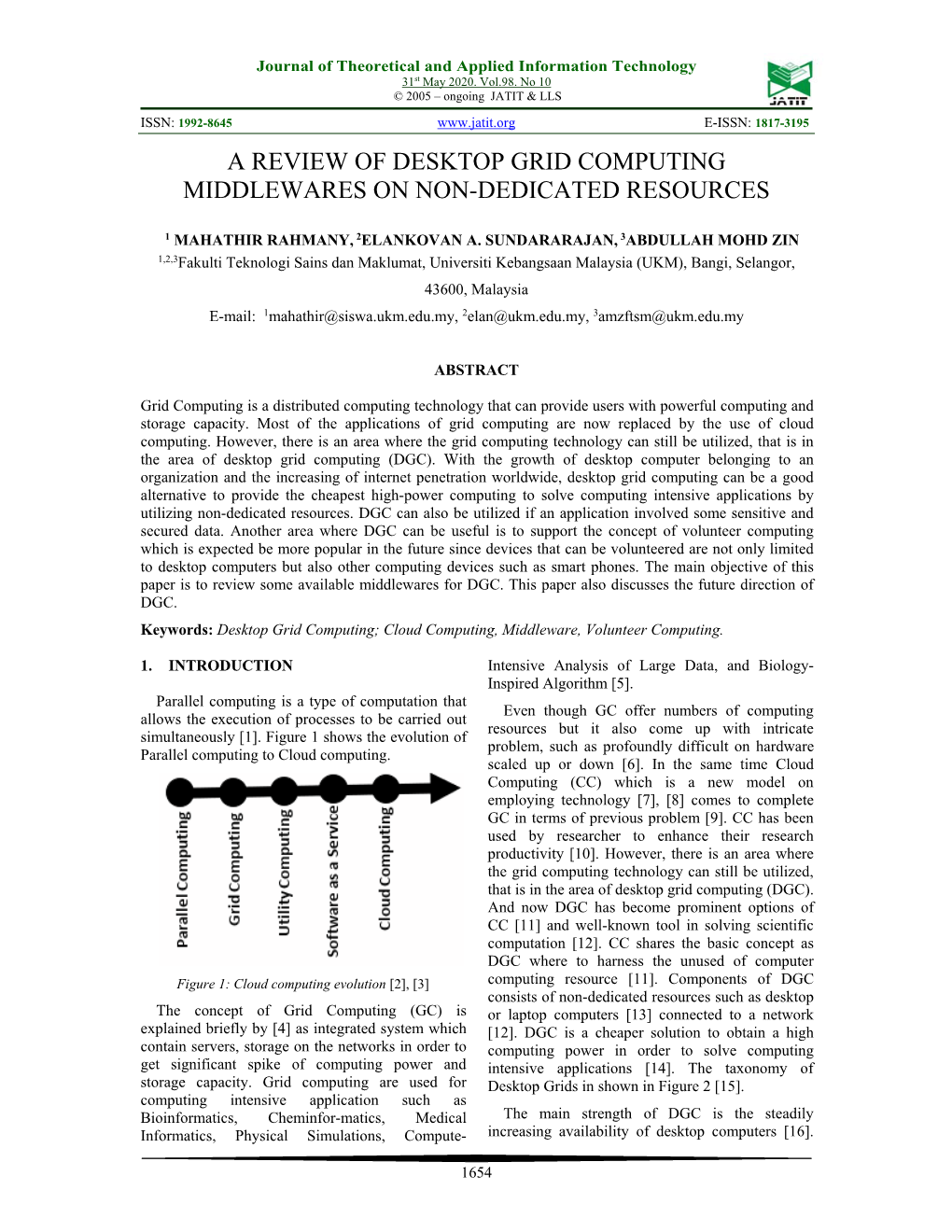 A Review of Desktop Grid Computing Middlewares on Non-Dedicated Resources