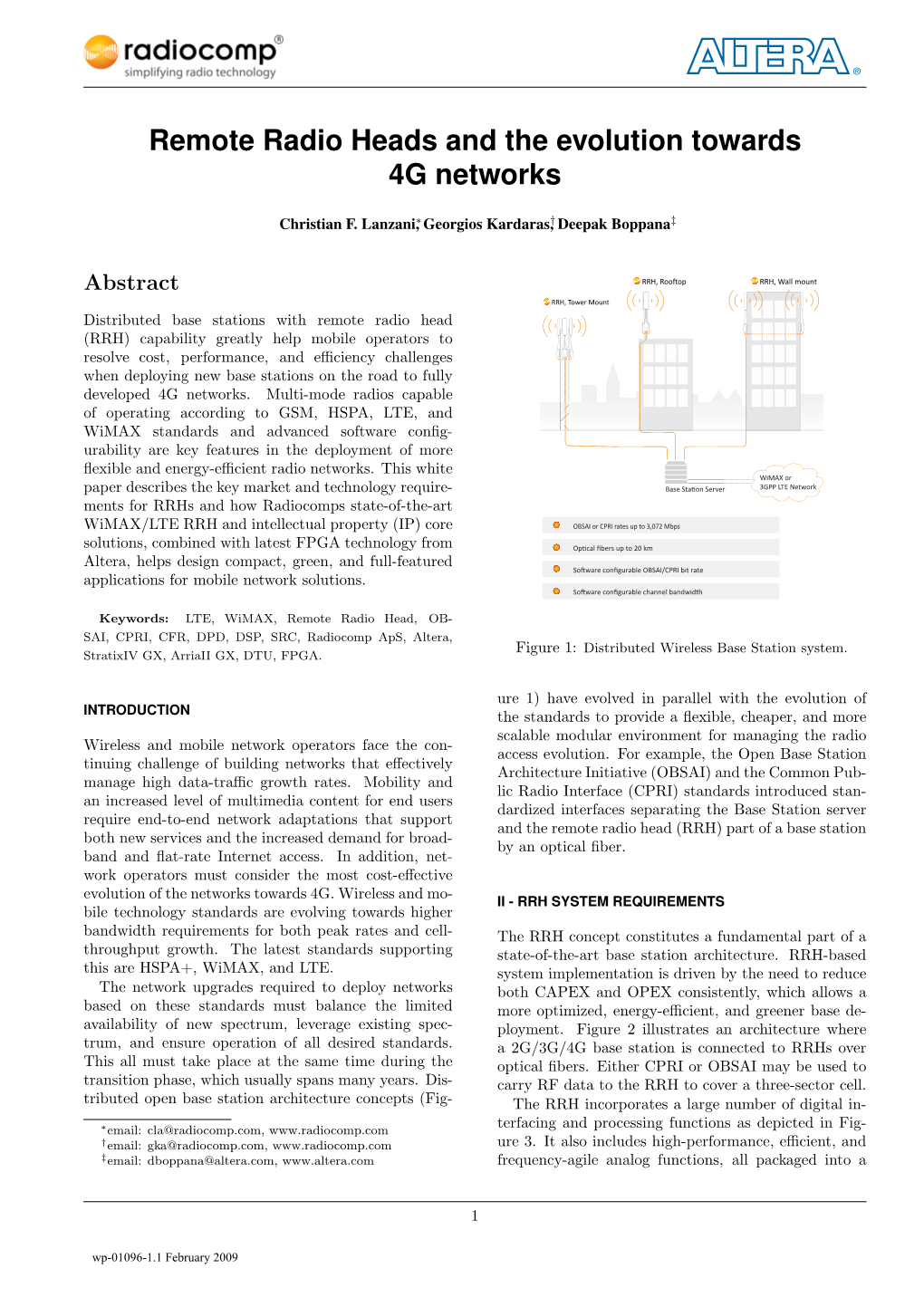 Remote Radio Heads and the Evolution Towards 4G Networks.Pdf