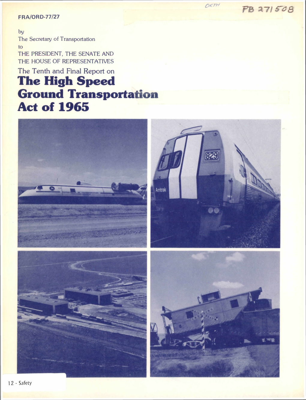 1977 Tenth and Final Report on The