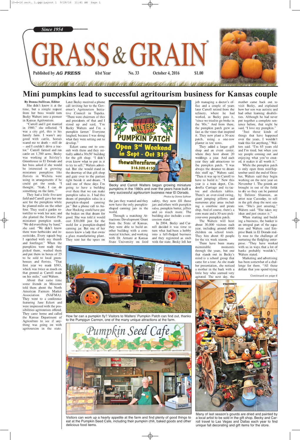 Mini Pumpkins Lead to Successful Agritourism Business for Kansas