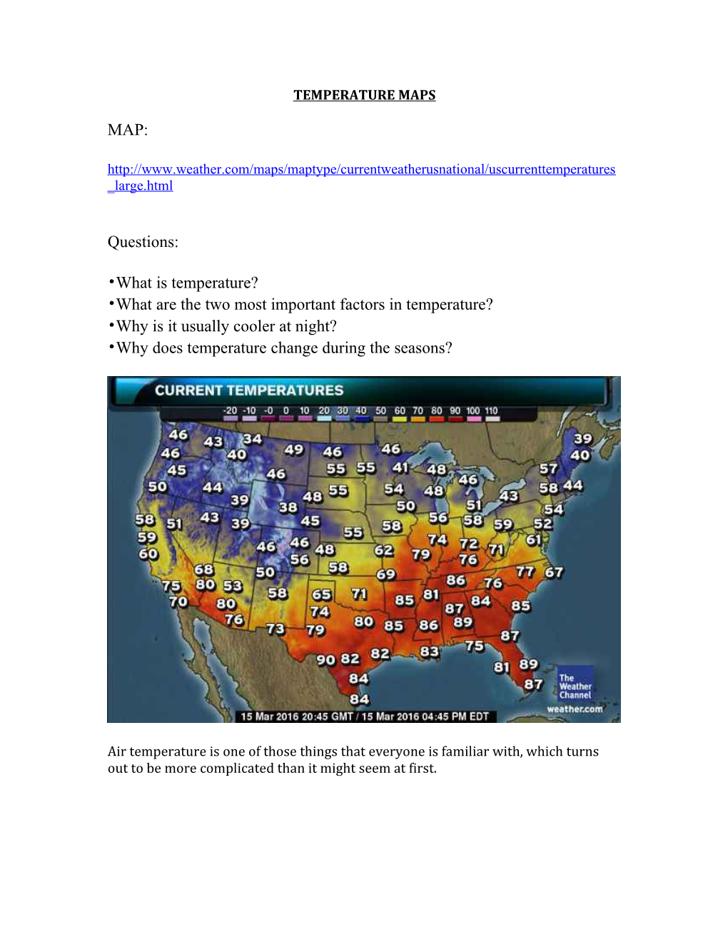 What Are the Two Most Important Factors in Temperature?