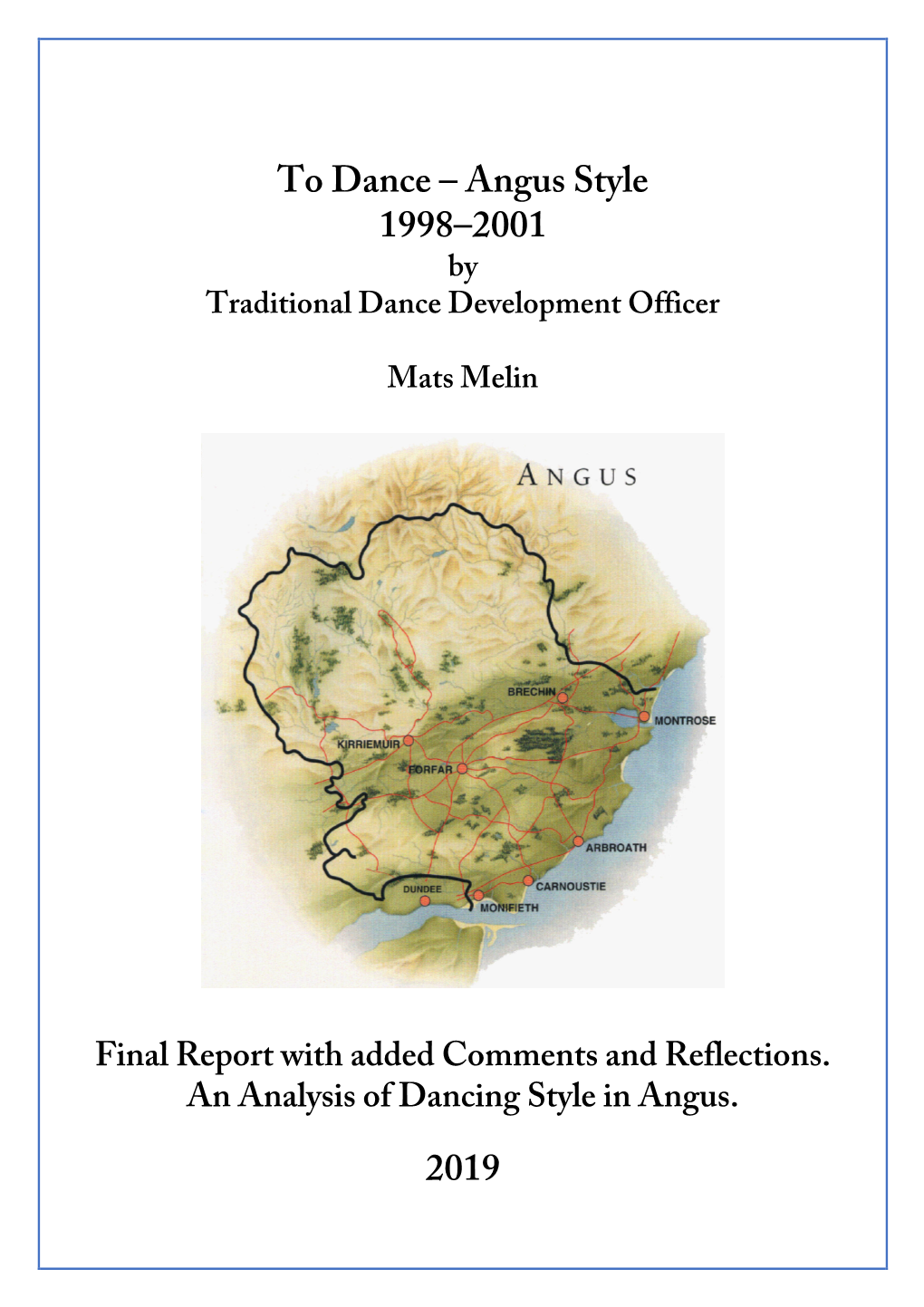 FINAL REPORT STDT ANGUS PROJECT 2001 2019 Edition