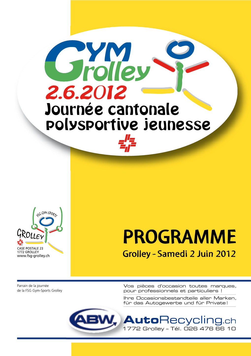 PROGRAMME Grolley - Samedi 2 Juin 2012