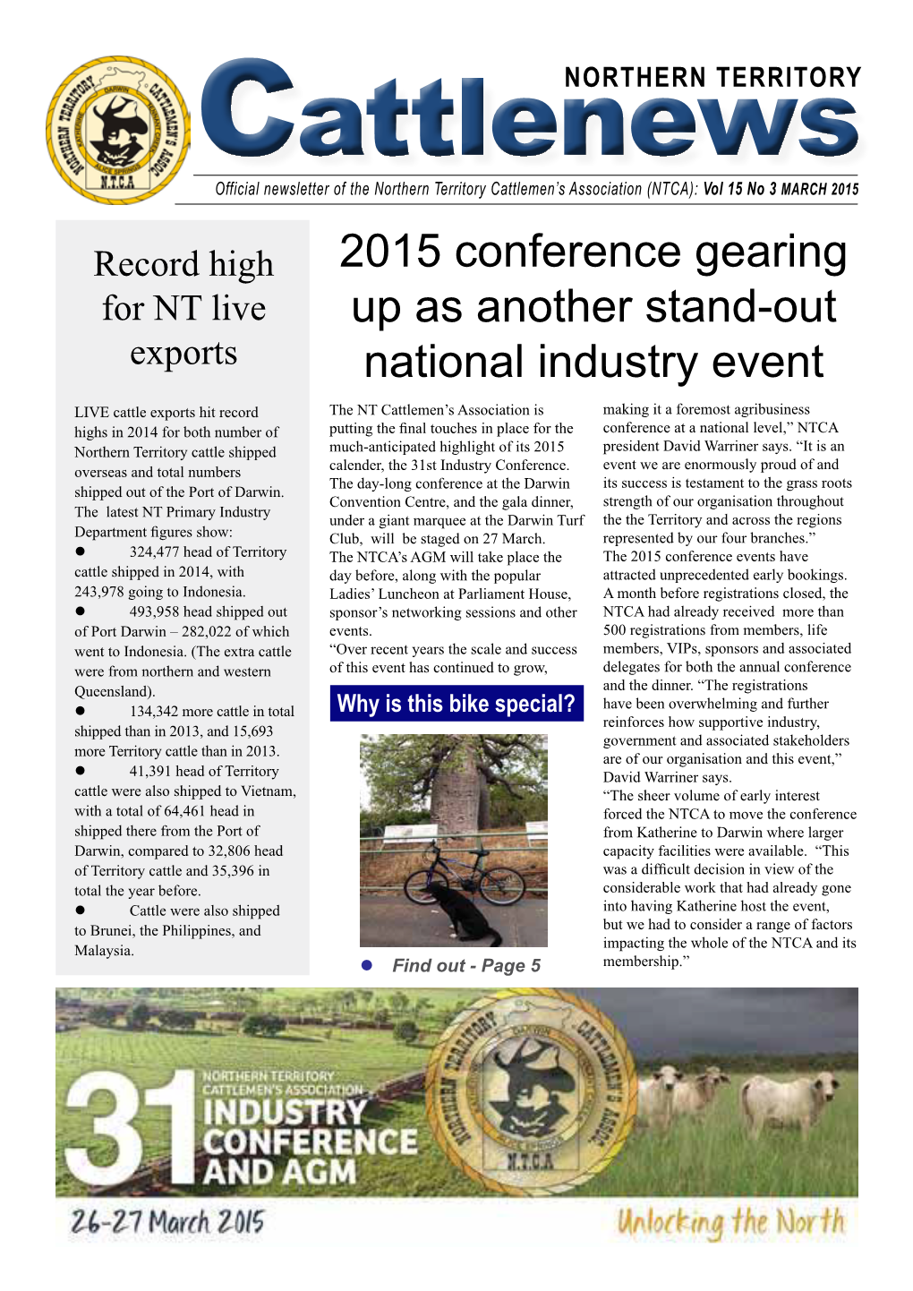 2015 Conference Gearing up As Another Stand-Out National Industry