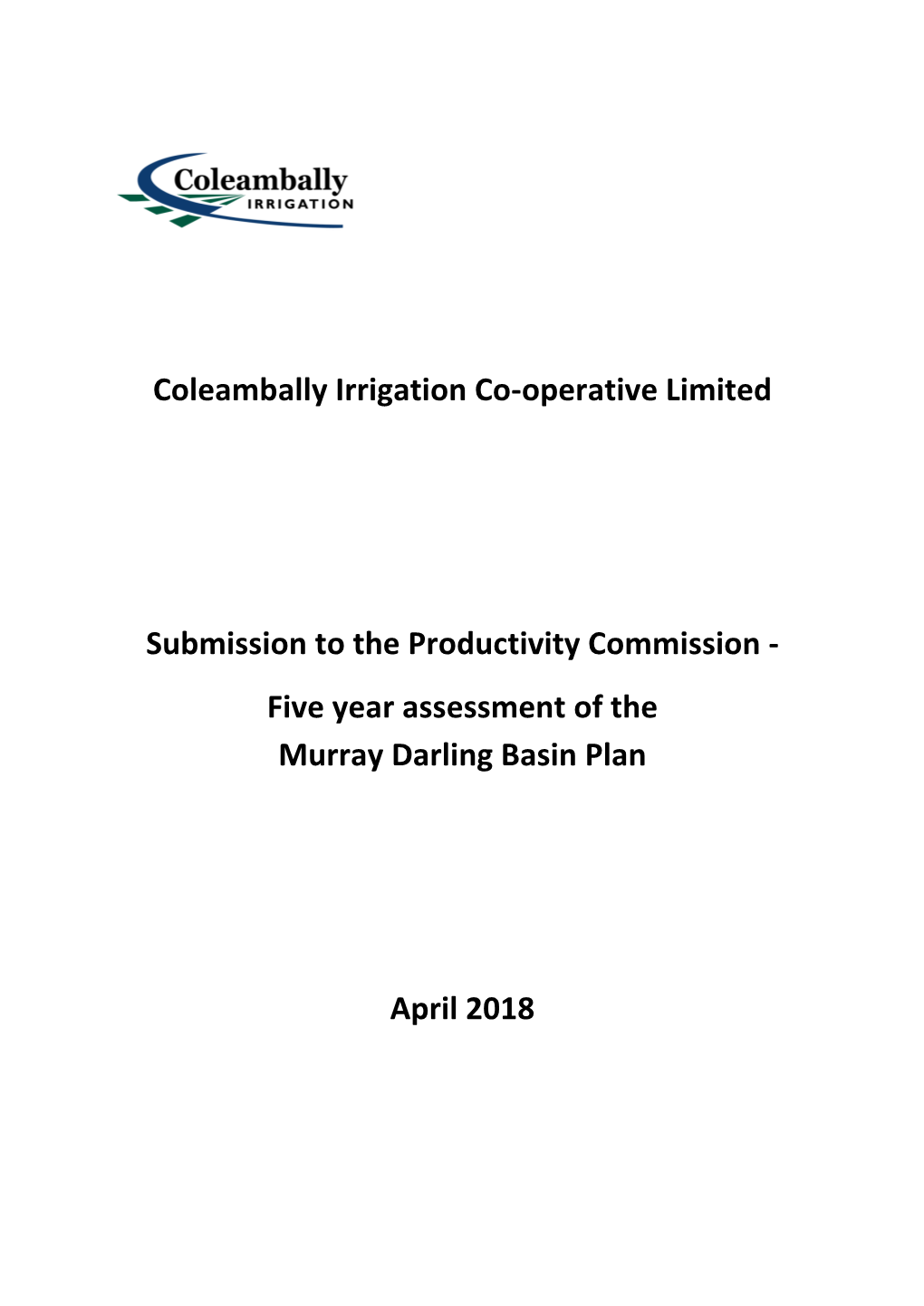 Coleambally Irrigation Co-Operative Limited