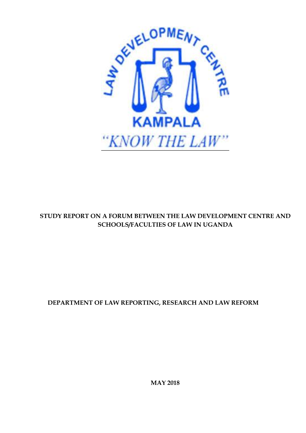 Study Report on a Forum Between LDC & Schools of Law.Pdf