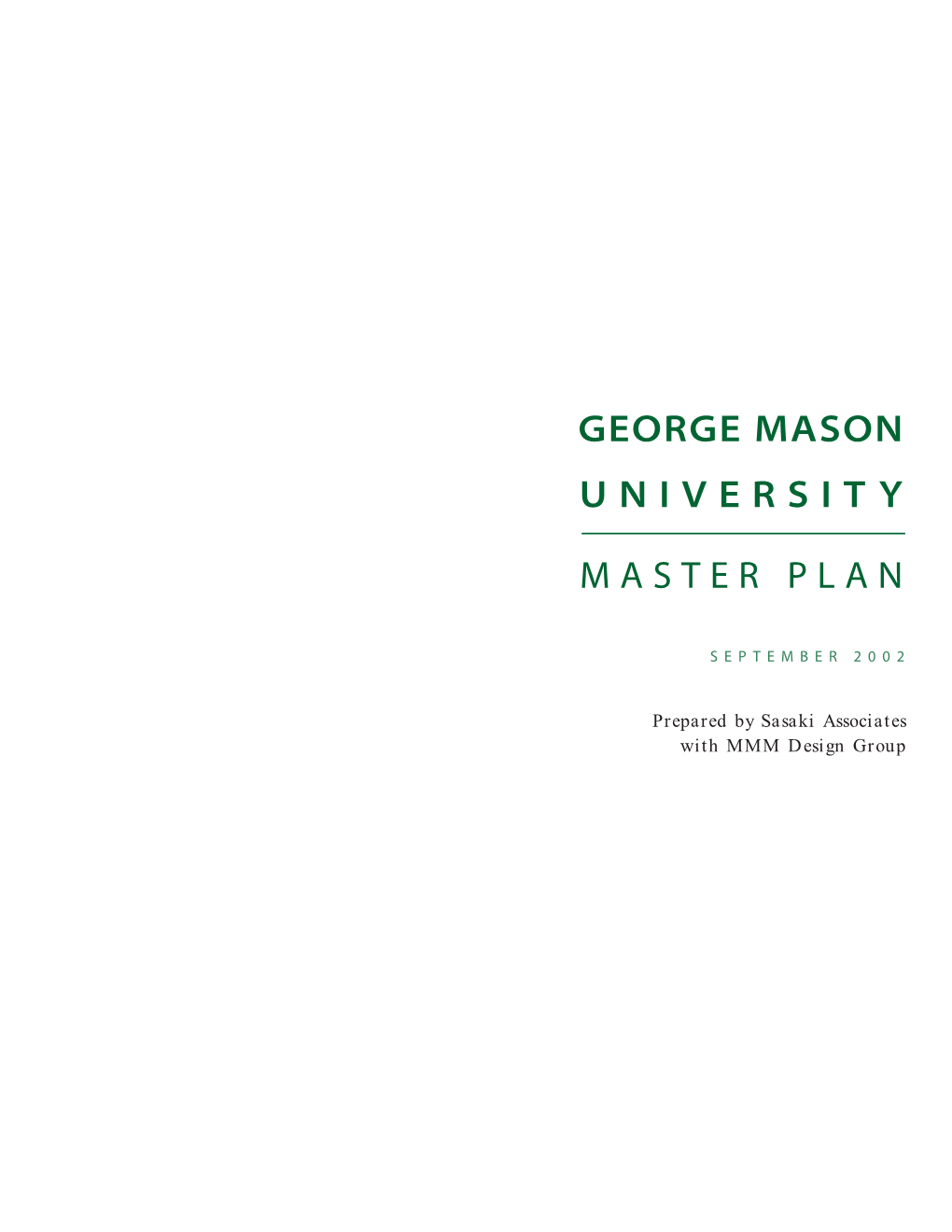 George Mason University Master Plan