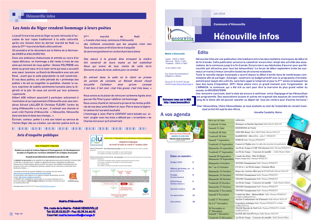 Juin 2019 Hé Nouvillé Infos