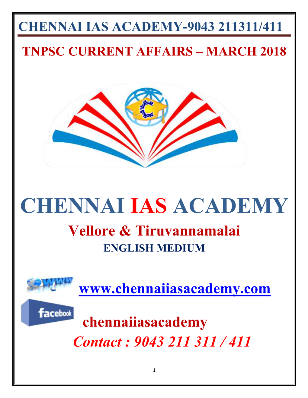 Chennai Ias Academy-9043 211311/411