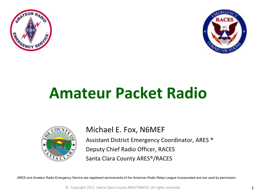 Amateur Packet Radio