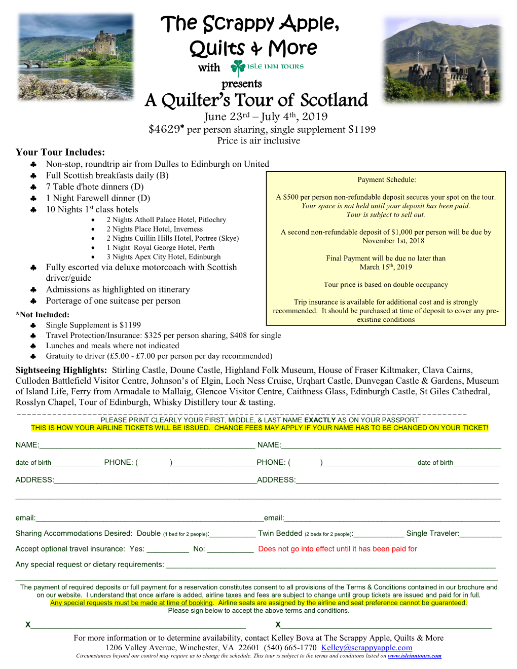 A Quilter's Tour of Scotland