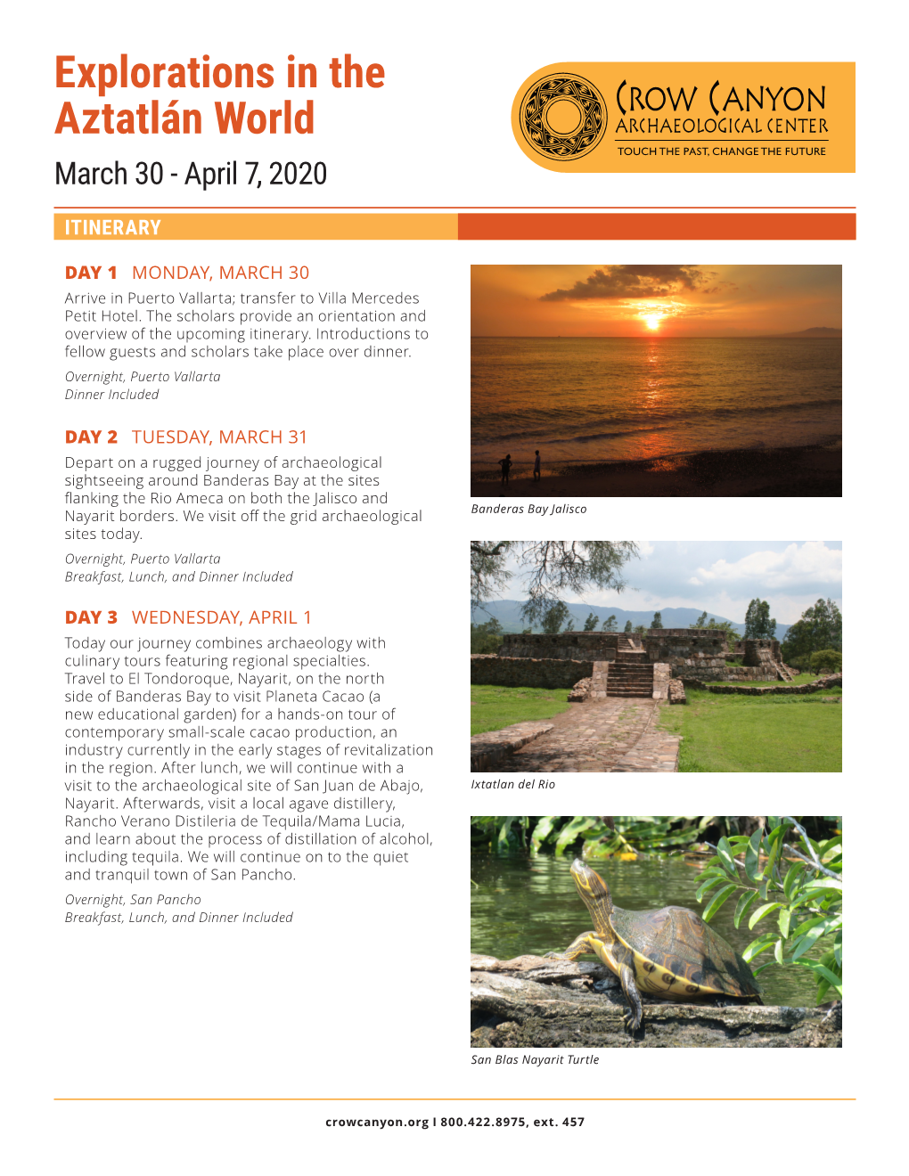 Explorations in the Aztatlán World March 30 - April 7, 2020