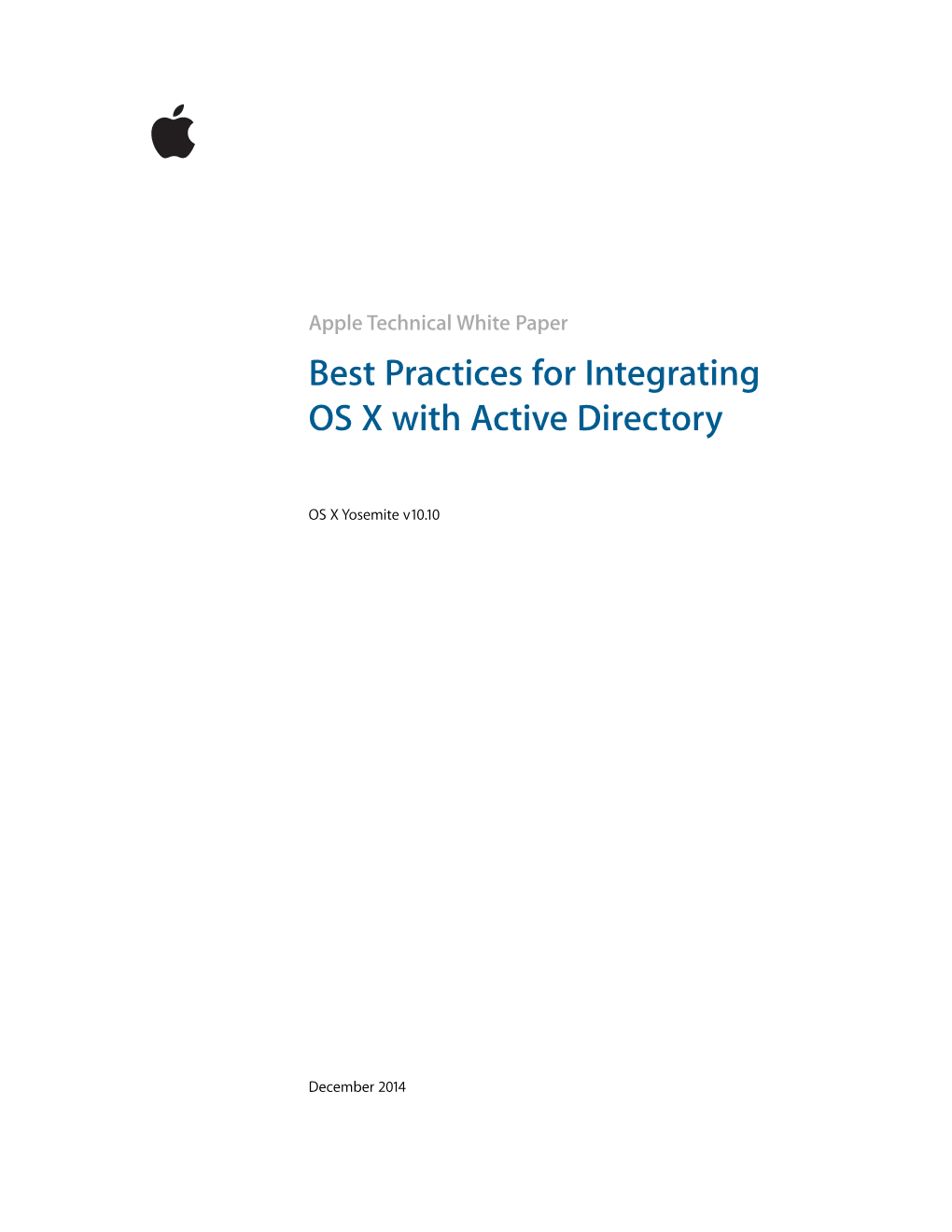 Best Practices for Integrating OS X with Active Directory