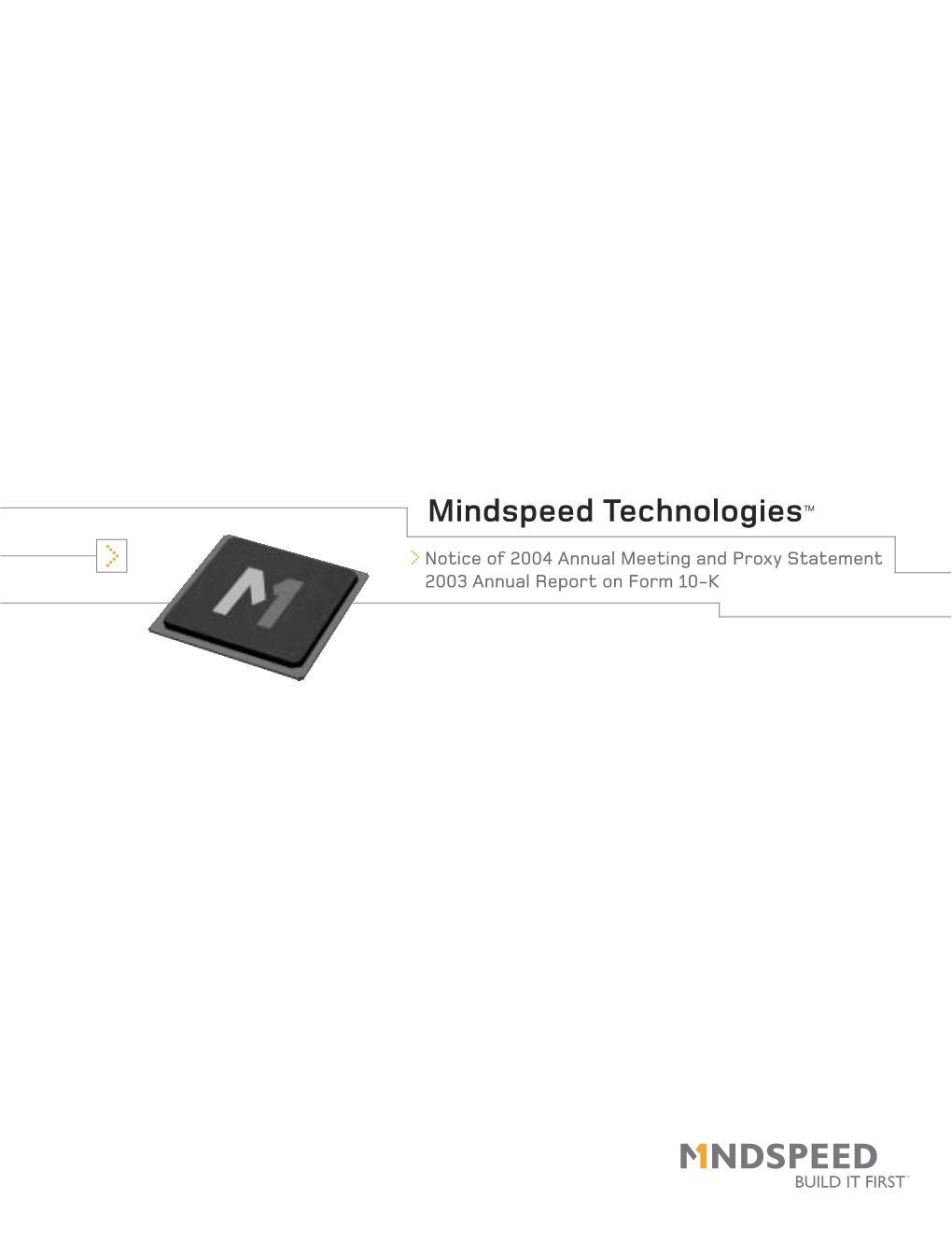 Mindspeed Technologies™ >