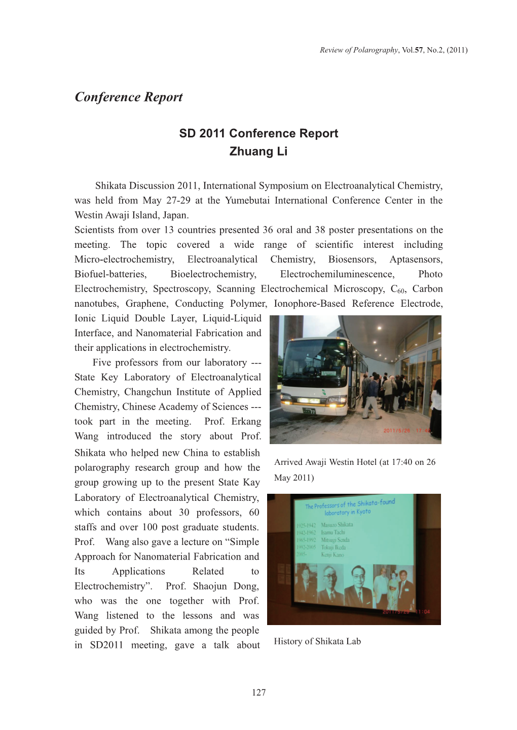 SD2011 Conference Report