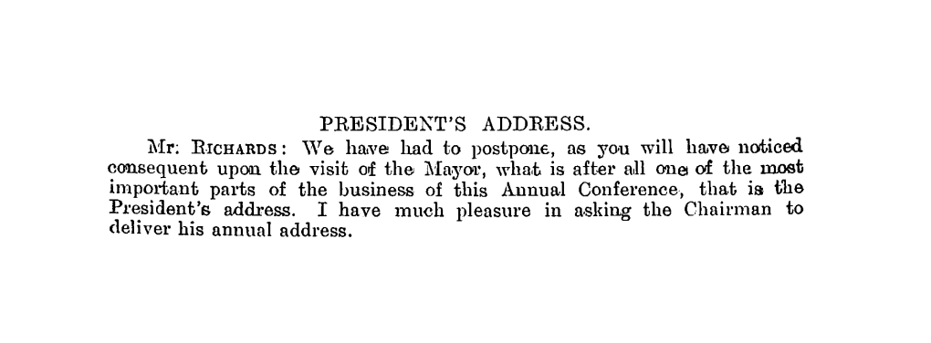 1924 Presidents Address