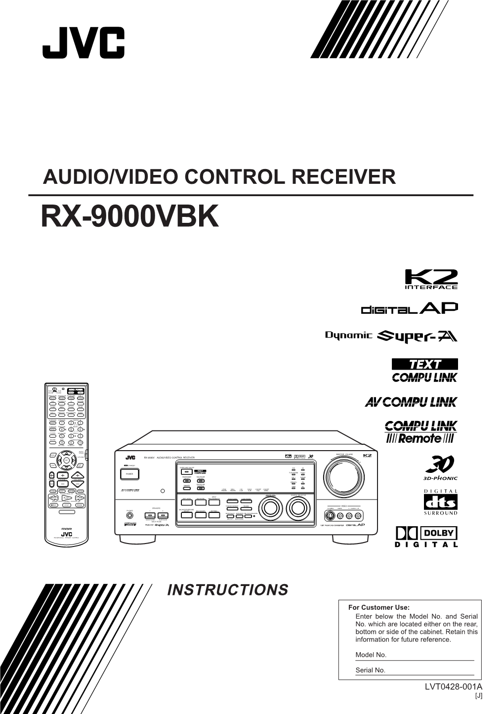 Audio/Video Control Receiver Rx-9000Vbk