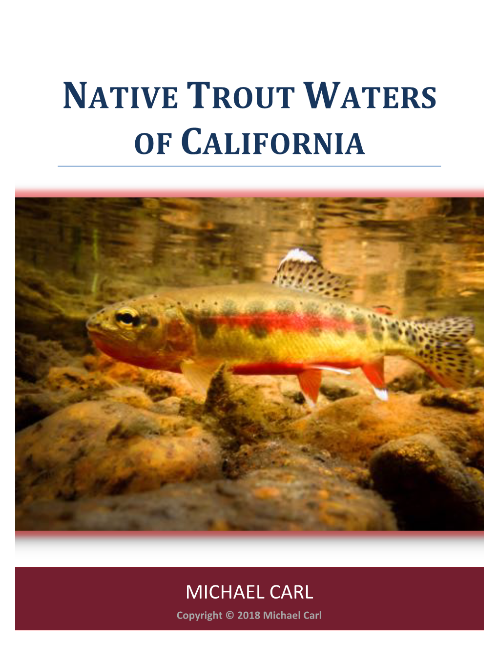 Native'trout'waters' Of'california'