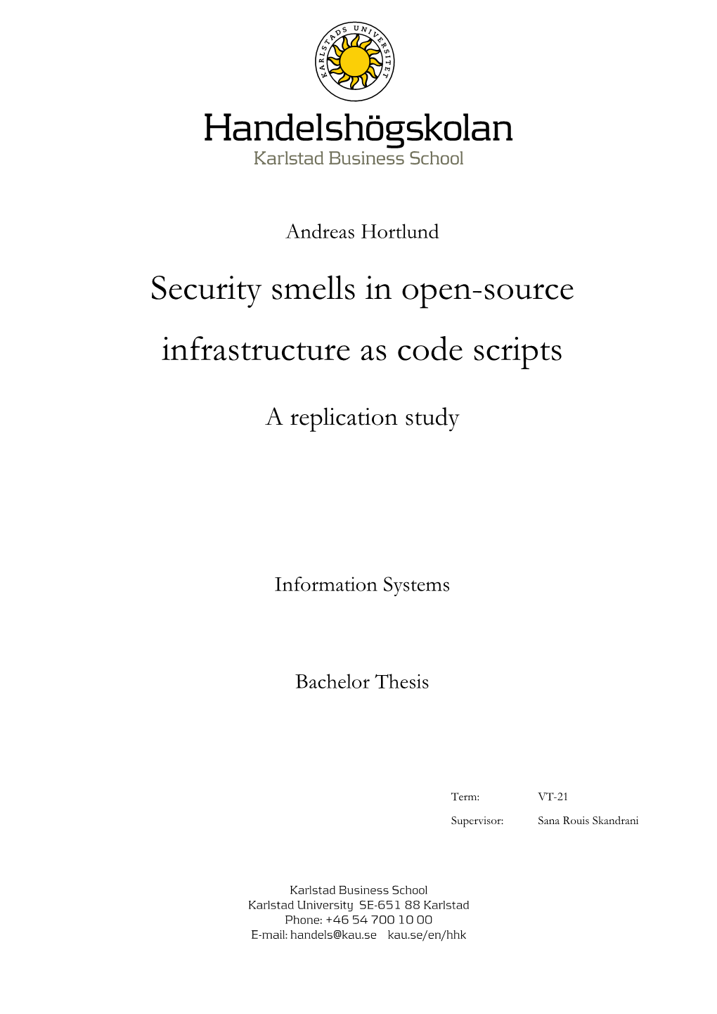Security Smells in Open-Source Infrastructure As Code Scripts