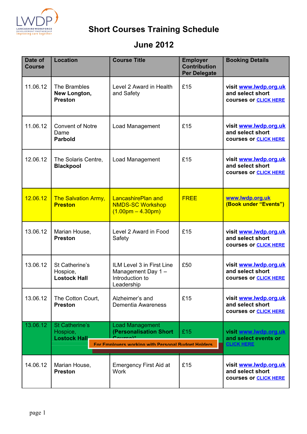 Lwdp Management Training Courses s1