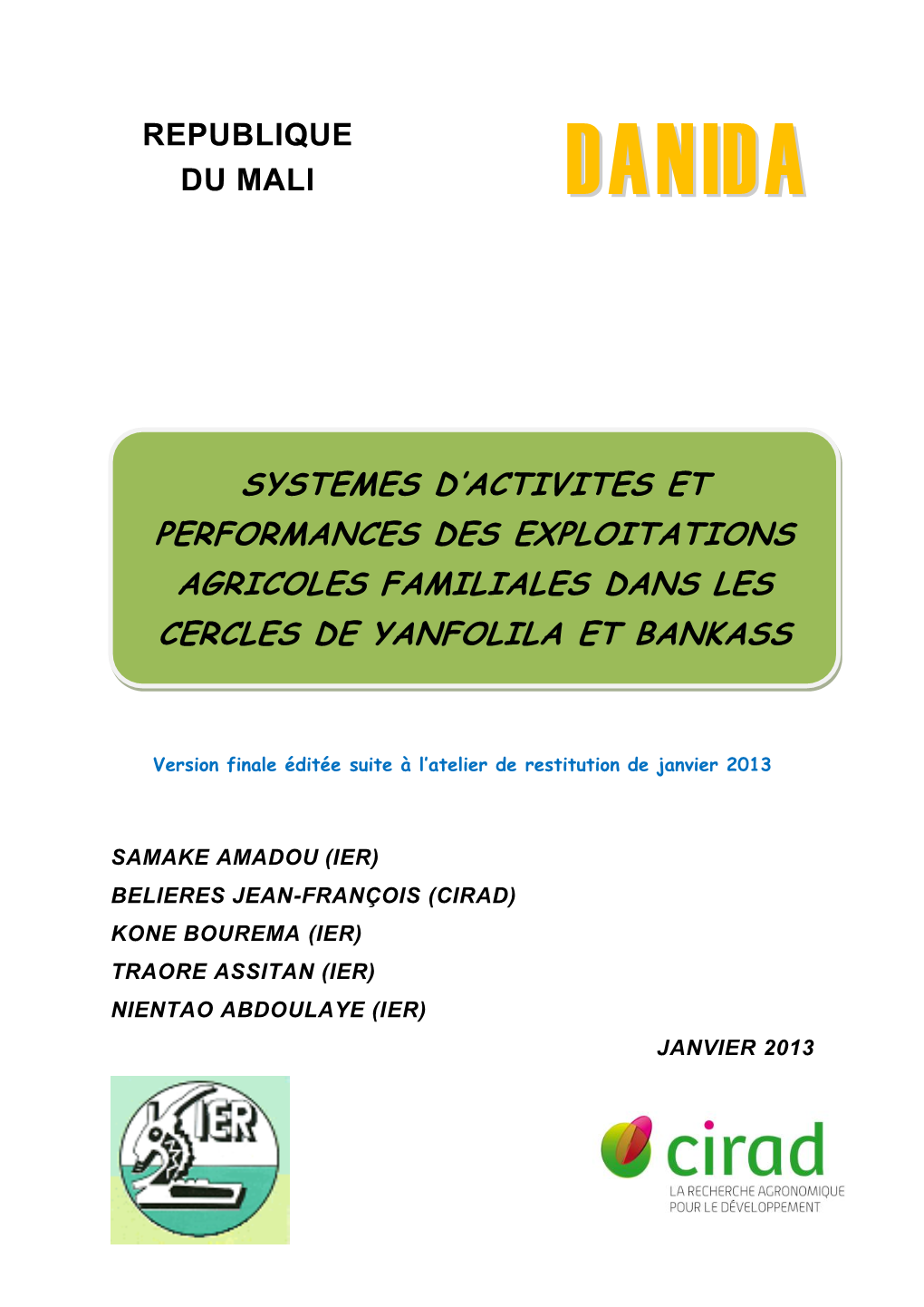 Systemes D'activites Et Performances Des