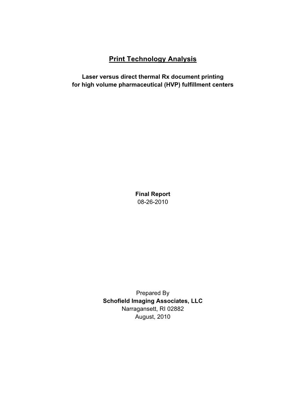 Print Technology Analysis