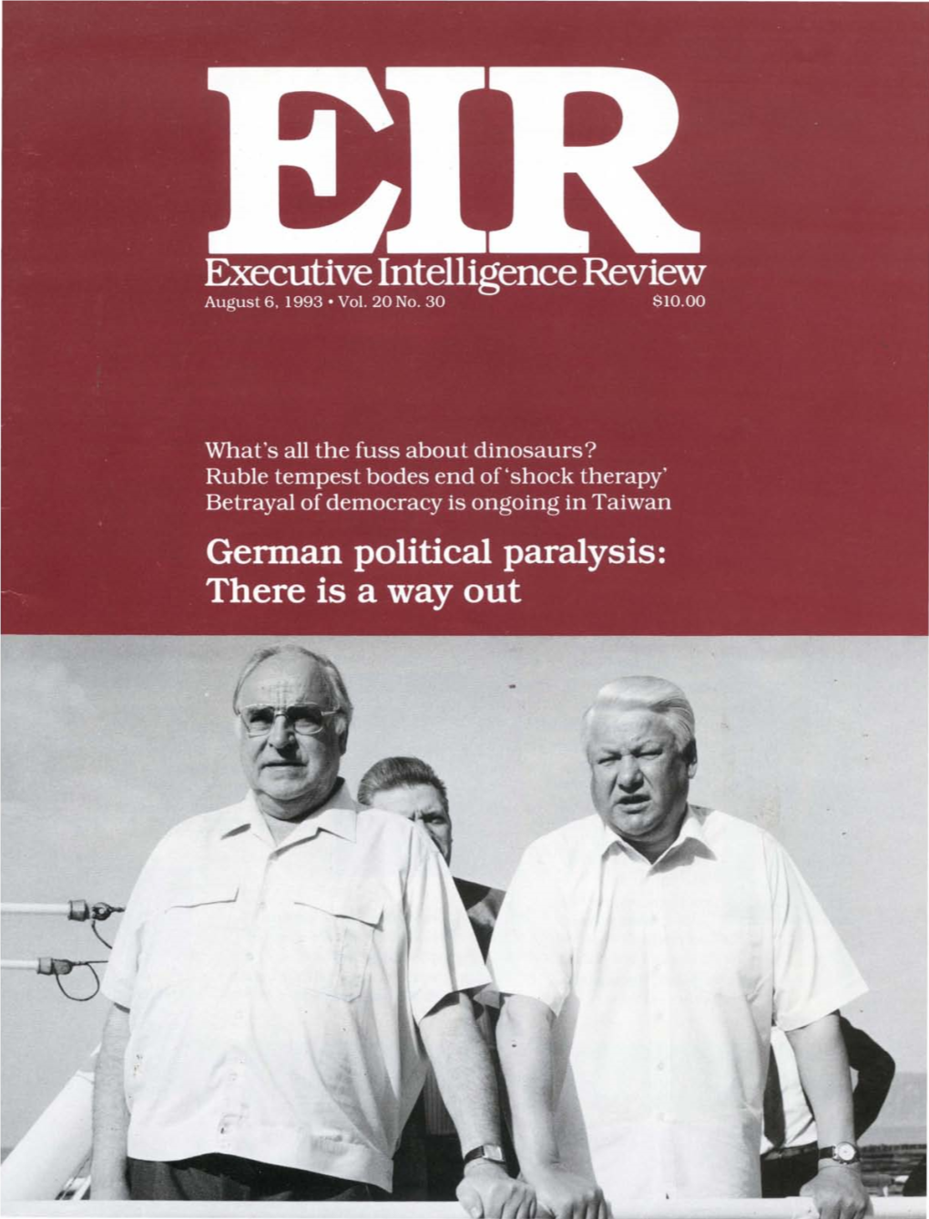 Executive Intelligence Review, Volume 20, Number 30, August 6, 1993