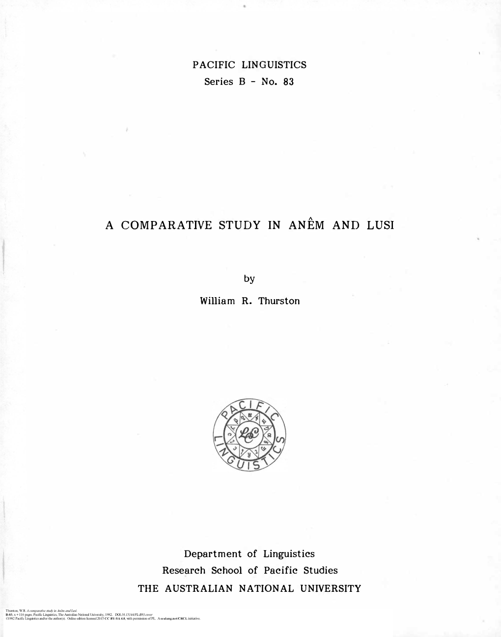 A Comparative Study in Anêm and Lusi